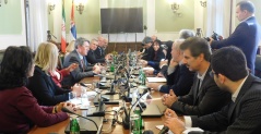 1. novembar 2017. Članovi Odbora za spoljne posete u razgovoru sa delegacijom PGP sa Srbijom u iranskom parlamentu 